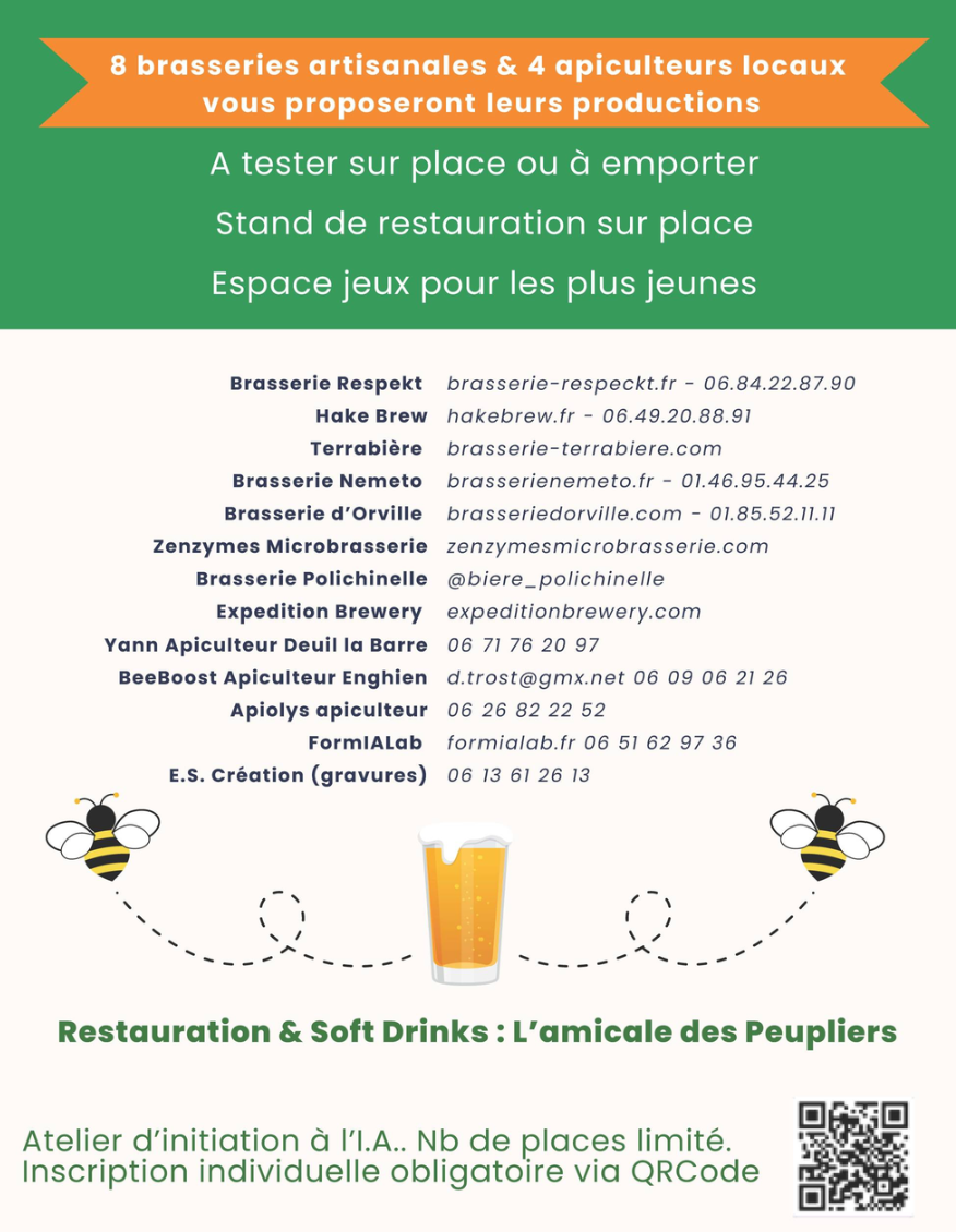 Festival brasseries artisanales et apiculteurs régionaux - Montmorency le 12 septembre 2026 Festival brasseries artisanales et apiculteurs régionaux - Montmorency le 12 septembre 2026