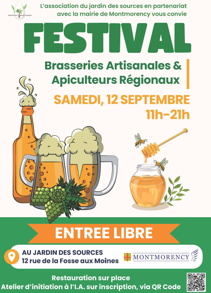 Festival brasseries artisanales et apiculteurs r&eacute;gionaux - Montmorency le 12 septembre 2026