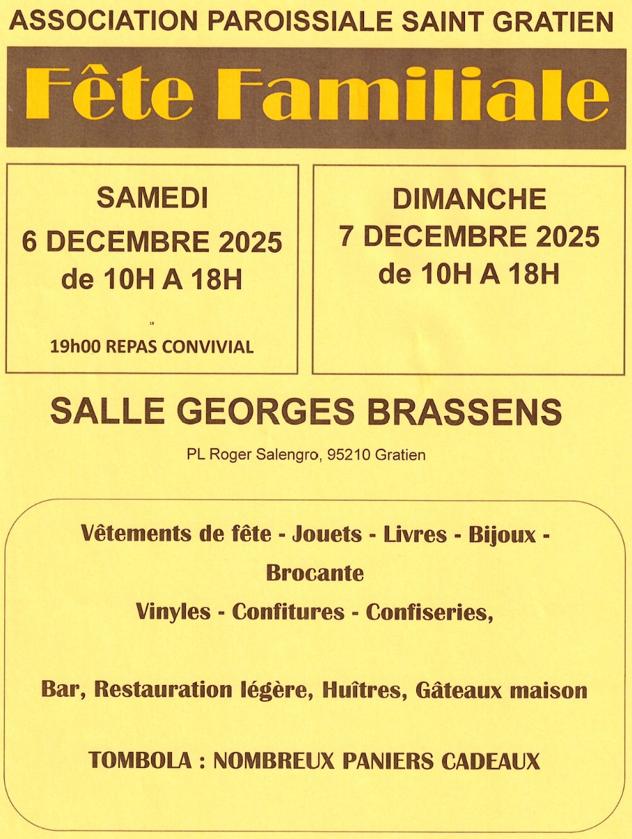 Fête familiale Saint-Gratien 2025