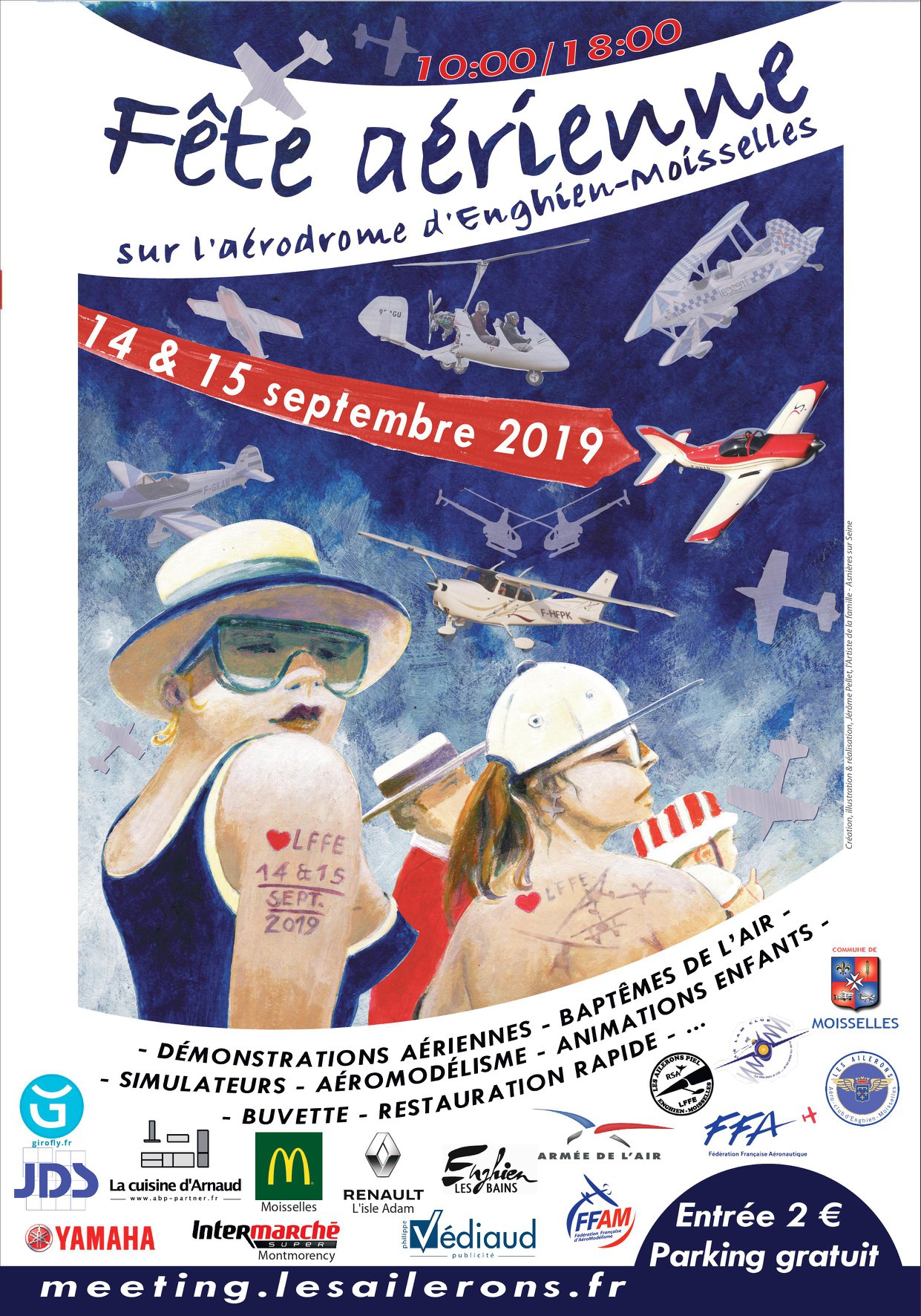 Fête aérienne Aérodrome Enghien-Moisselles