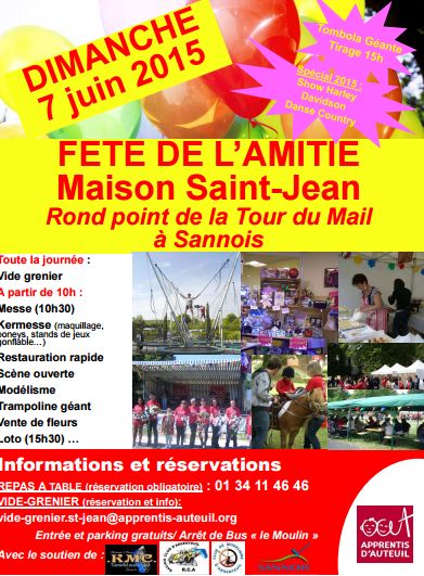 FETE DE L'AMITIE MAISON SAINT JEAN 7 JUIN 2015