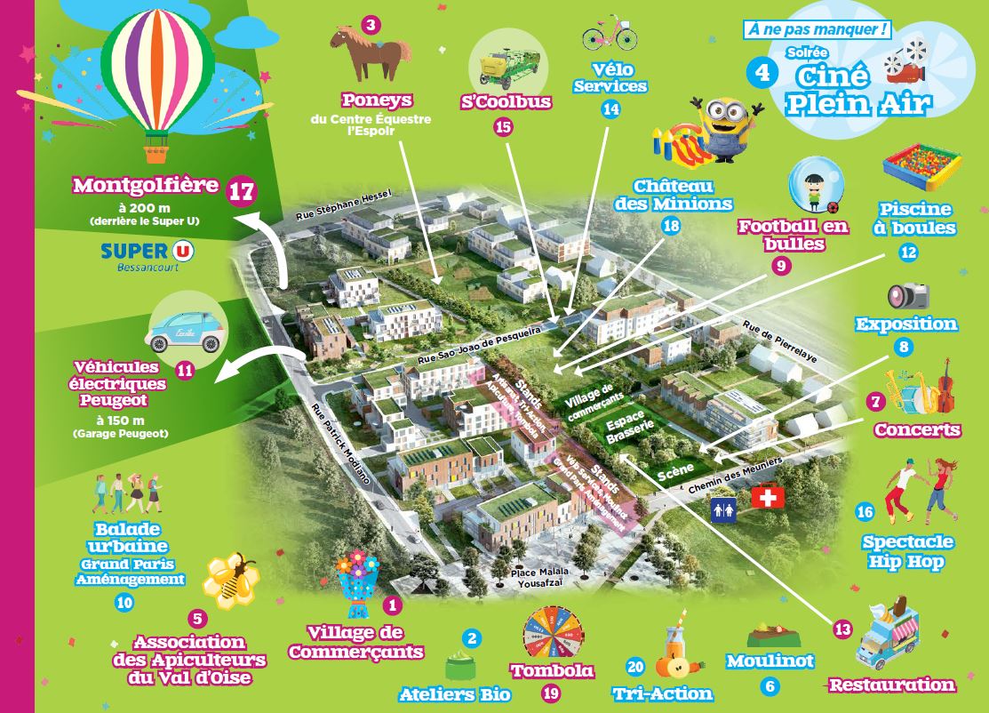 Plan de la fête Bessancourt 2019