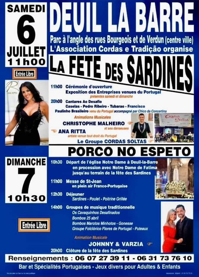 fête des sardines - Deuil - 6 et 7 juillet 2024