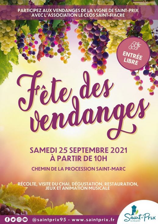Fête des vendanges à Saint-Prix - 2021