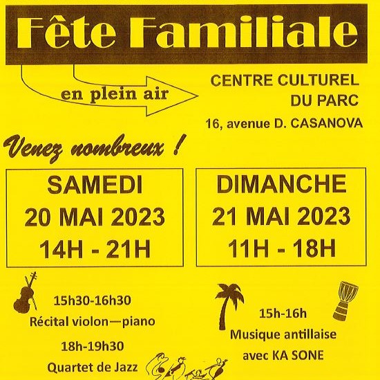 Fête familiale à SaintGratien 20 et 21 mai 2023