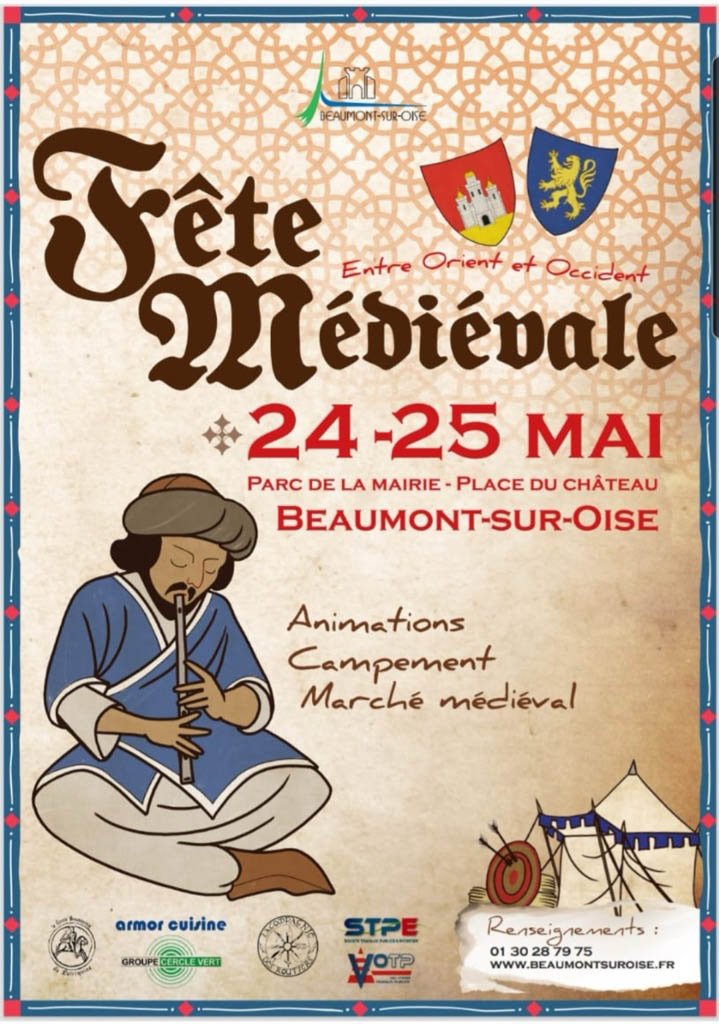 Fête médiévale - Beaumont-sur-Oise -24 et 25 mai 2025