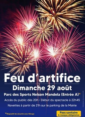 Feu d'artifice le 29 août 2021