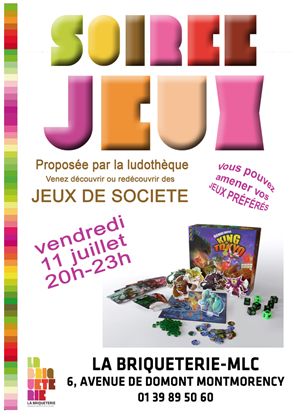 SOIREE JEUX à MONTMORENCY