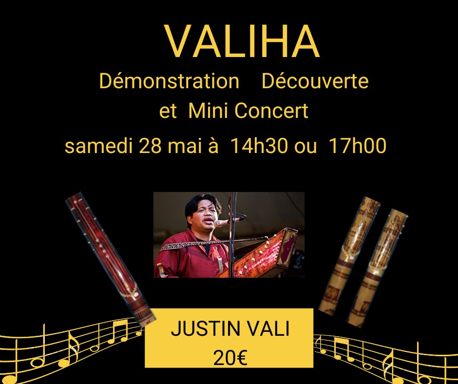 Concert de Justin Vali - Madagascar à Montmorency