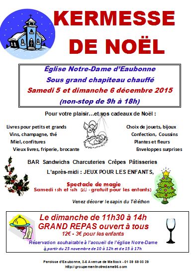 KERMESSE DE NOEL à EAUBONNE