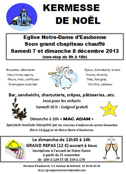 KERMESSE DE NOEL 2013 EAUBONNE