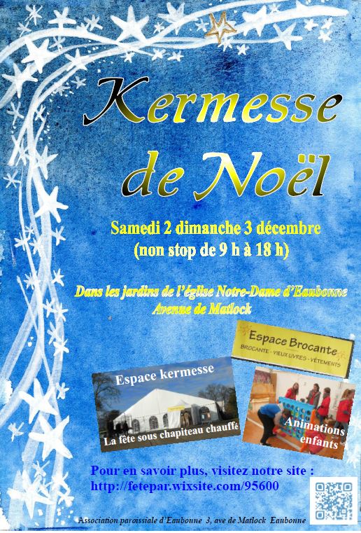 KERMESSE DE NOEL A EAUBONNE LES 2 ET 3 DECEMBRE 2017