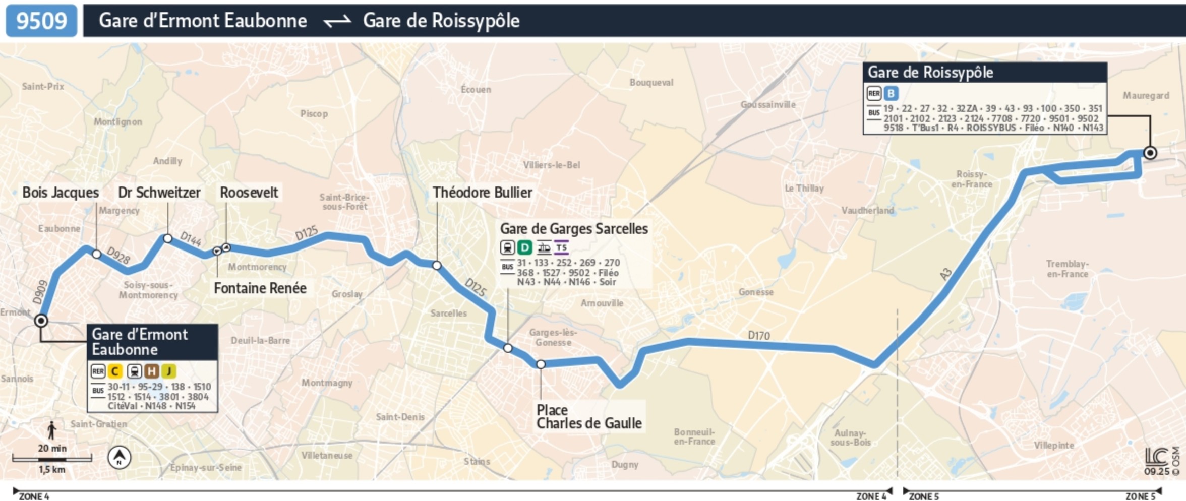 Ligne 9509 - Idf Mobilités