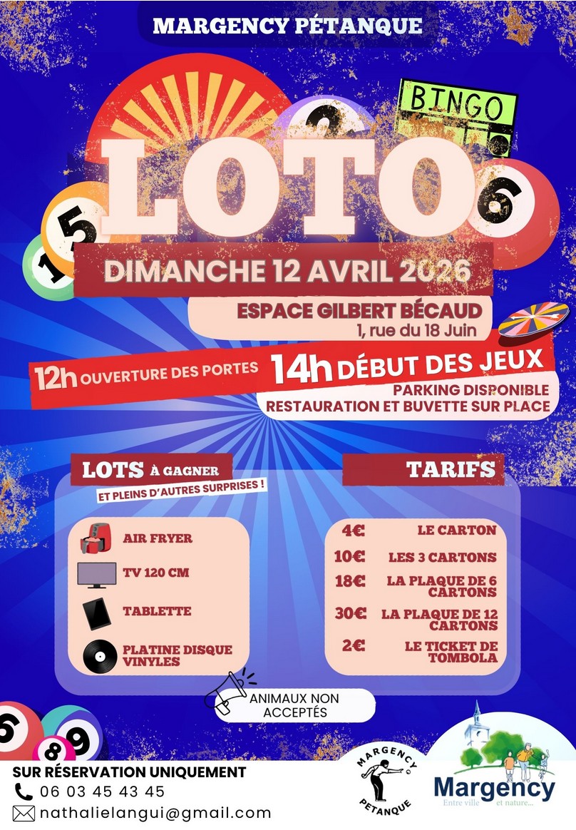 Loto Margency 12 avril 2026