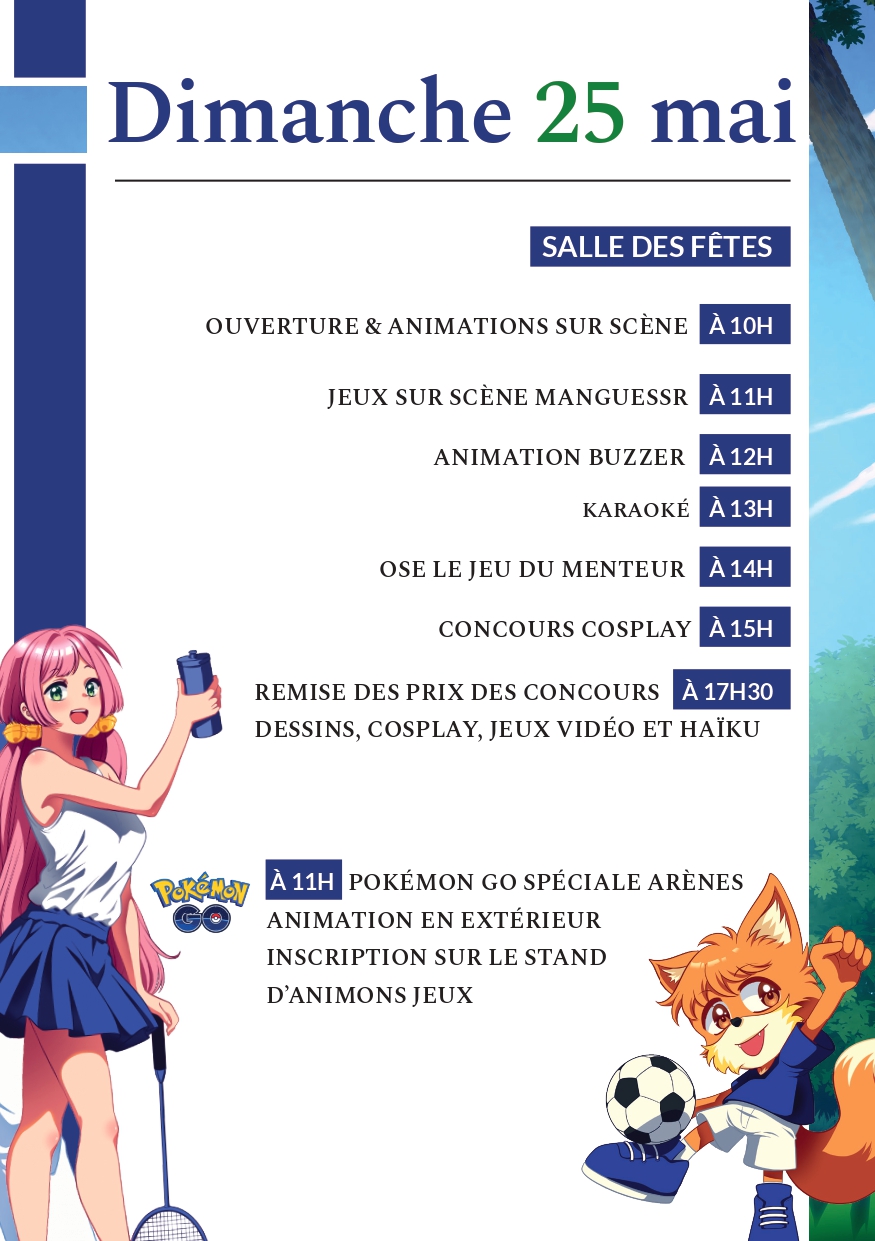 Mangachamp 2025 - programme 25 mai 2025