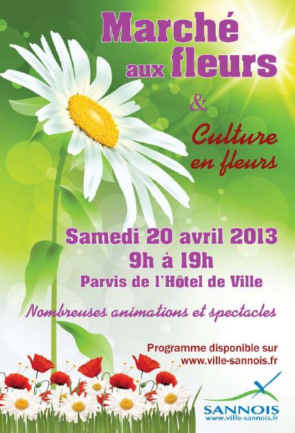 Marché aux fleurs à Sannois