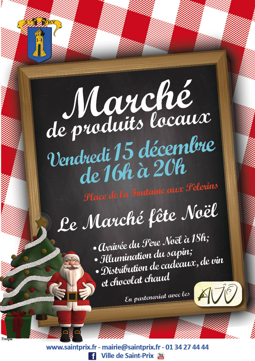 Marché local 15 décembre 2017 Saint-Prix