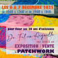 Exposition-vente de patchwork par l'association "De Fil en Aiguille"