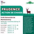 L'ONF communique sur les journées de chasse dans la Forêt de Montmorency !