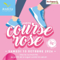 La course rose&nbsp;: course ou marche au profit de la Ligue contre le cancer