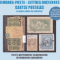 Salon des timbres-poste, lettres anciennes, cartes postales