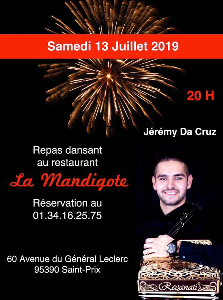 Repas dansant au restaurant La Mendigote Saint-Prix