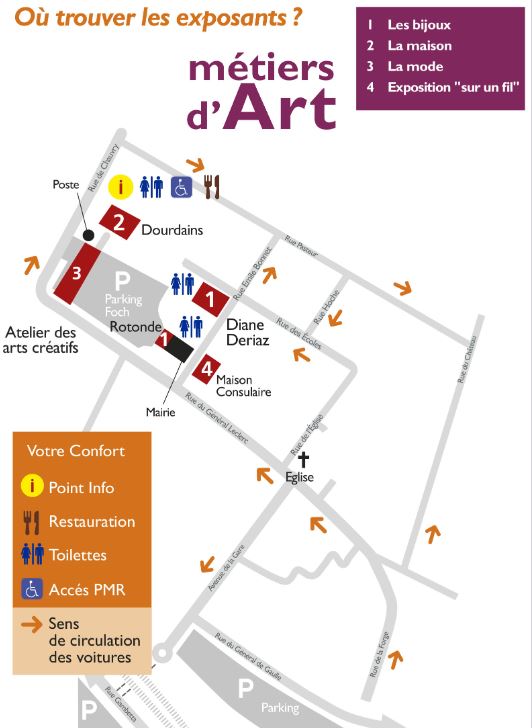 Plan d'accès - Métiers d'art Saint-Leu-la-Forêt - 2024