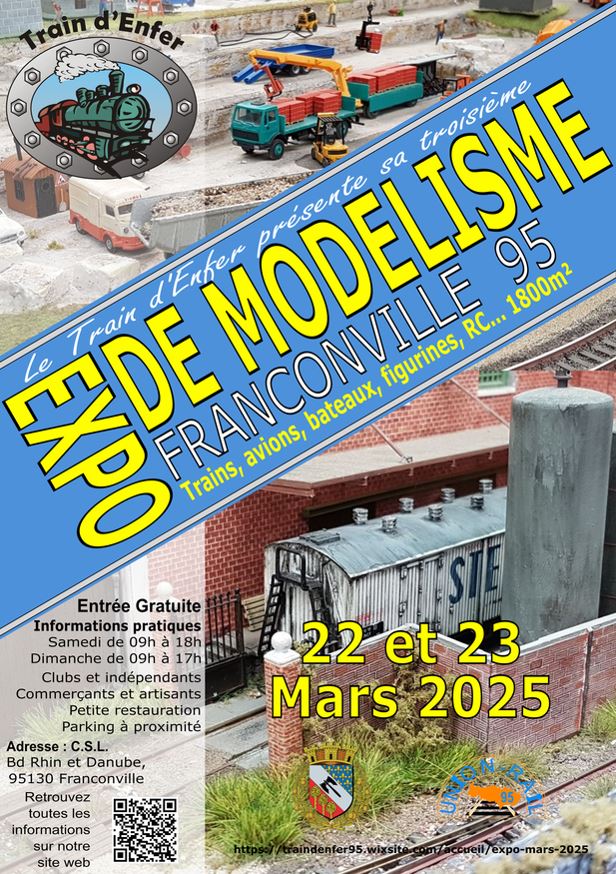 Expo de modélisme - Franconville les 22 et 23 mars 2025