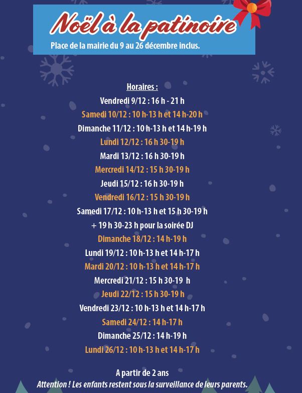 Programme patinoire saint-leu 2022