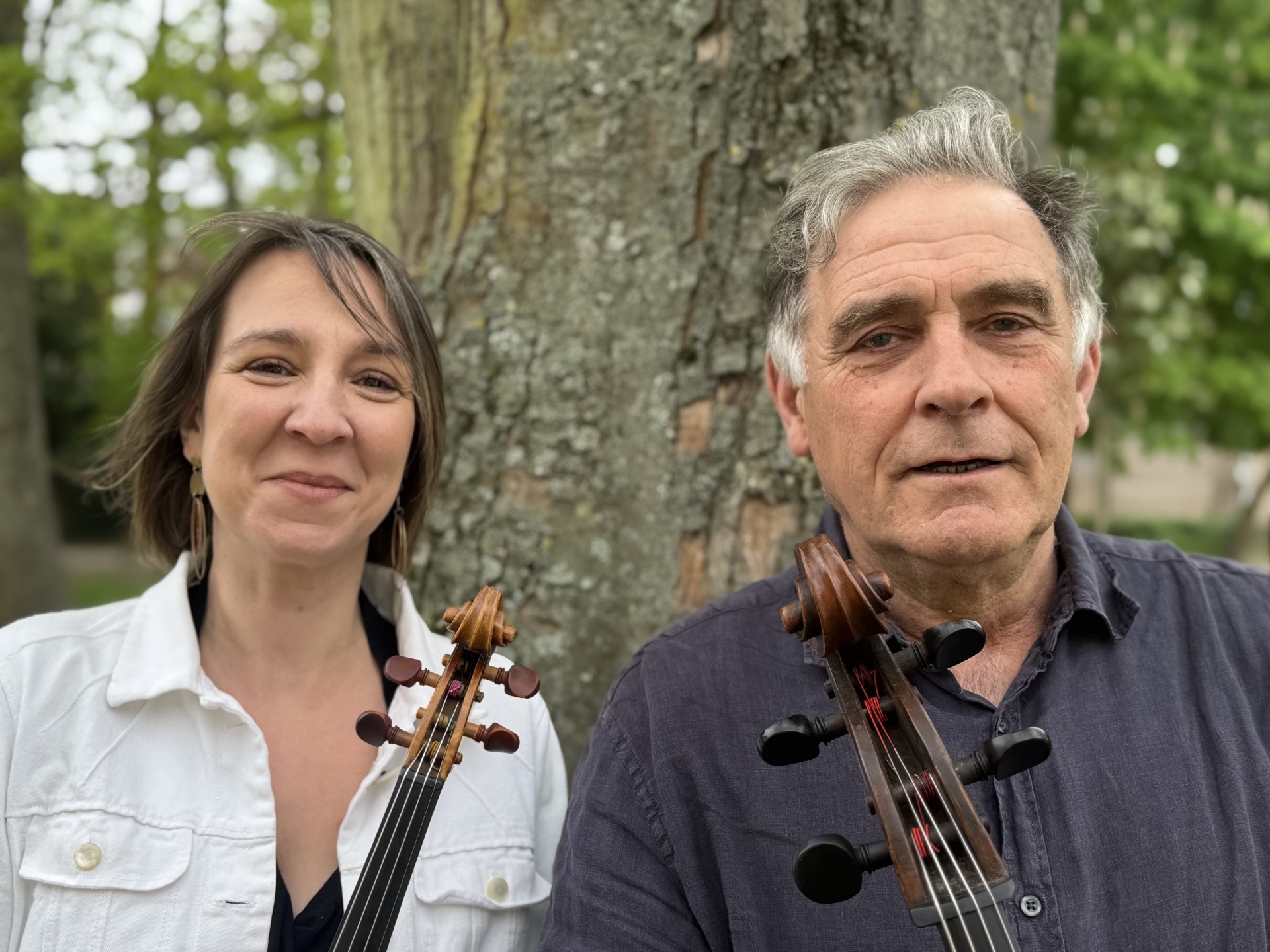 Barbara Diome (violon) et &Eacute;ric Fonteny (violoncelle)