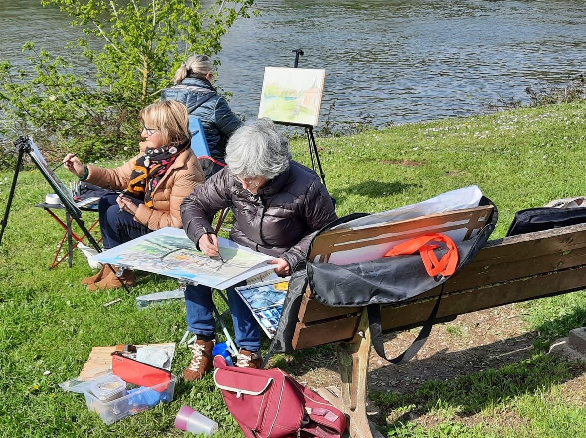 Bords de la Frette-sur-Seine  - Peinture en Seine