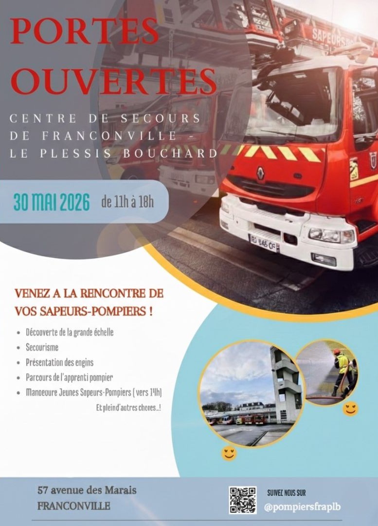 Portes ouvertes caserne pompiers Franconville 2026