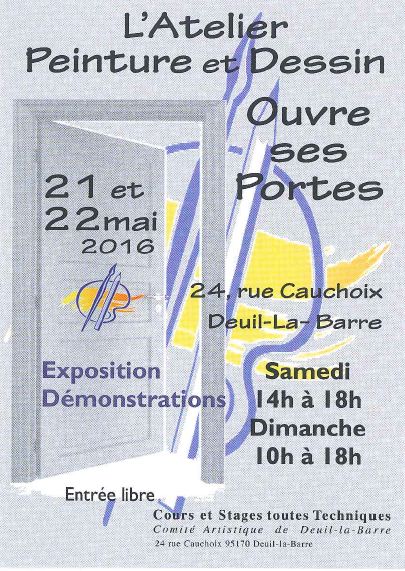 portes ouvertes atelier peinture et dessin