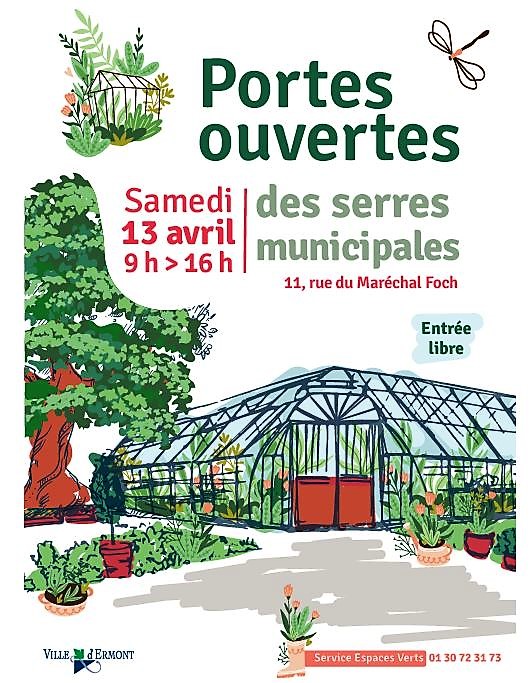 Portes ouvertes Serres municipales Ermont 13 avril 2019