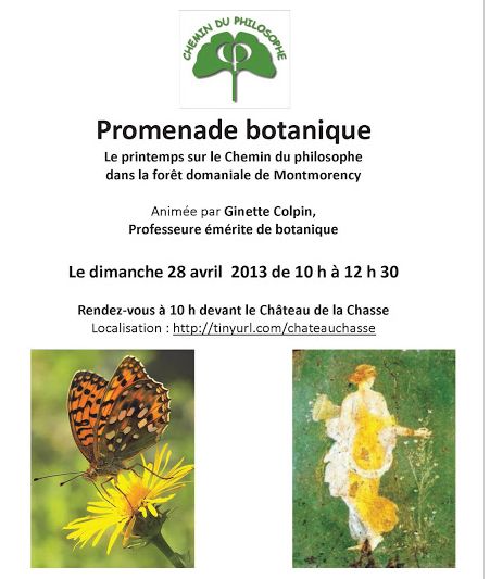 PROMENADE BOTANIQUE le 28 avril 2013