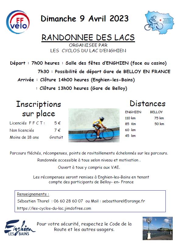 Randonnée des lacs - 2023 - Enghien