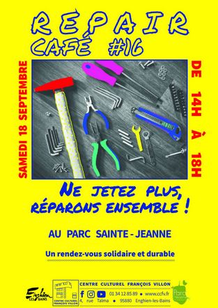 Repair café à Enghien le 18 septembre 2021