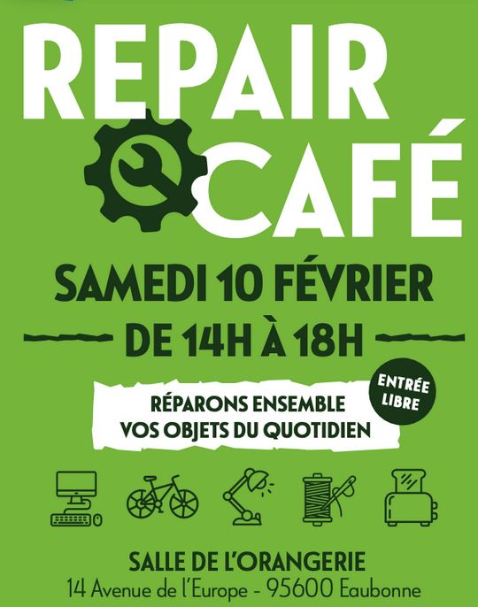 Repair Café à Eaubonne le 10 février 2024