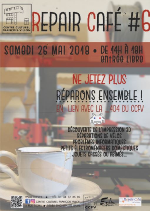 Repair Café - ccfv mai 2018