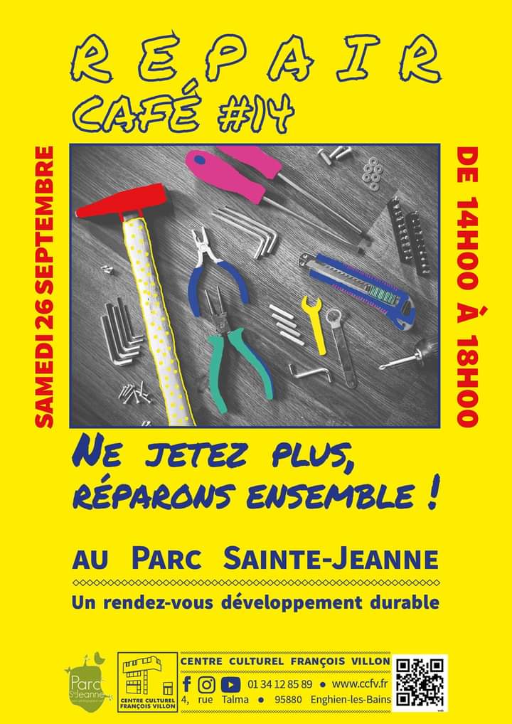 Repair Café à Enghien 26 septembre 2020