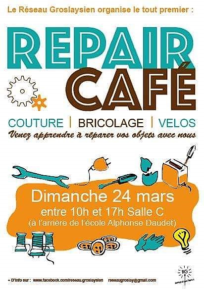 REPAIR CAFE à Groslay le 24 mars 2019