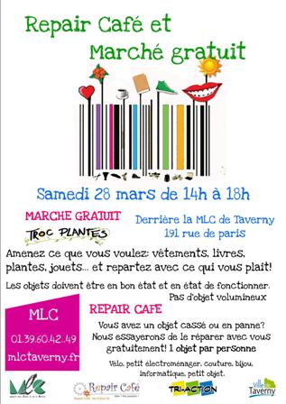 REPAIR CAFE et MARCHE GRATUIT