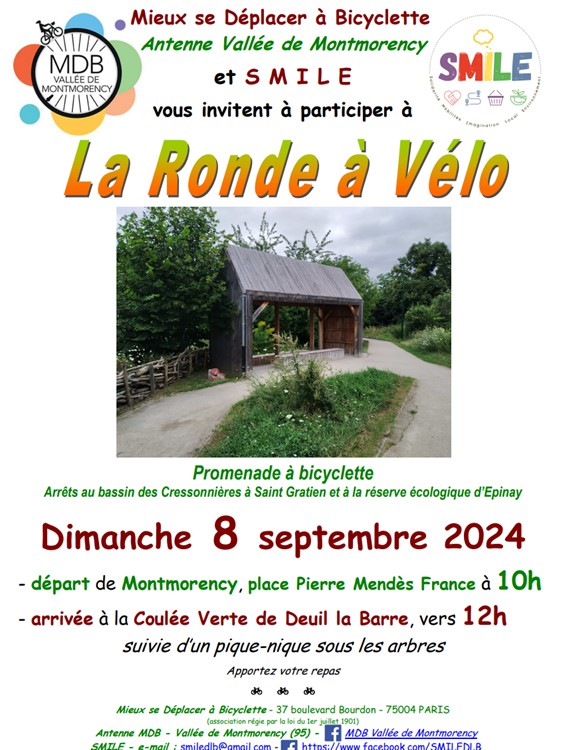 Ronde à vélo - Montmorency - Deuil