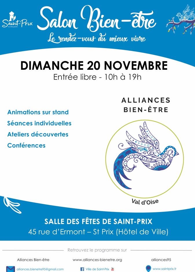Salon Bien-être Saint-Prix le 20 novembre 2022