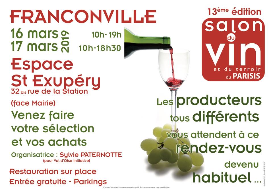 Salon du vin franconville 16 et 17 mars 2019