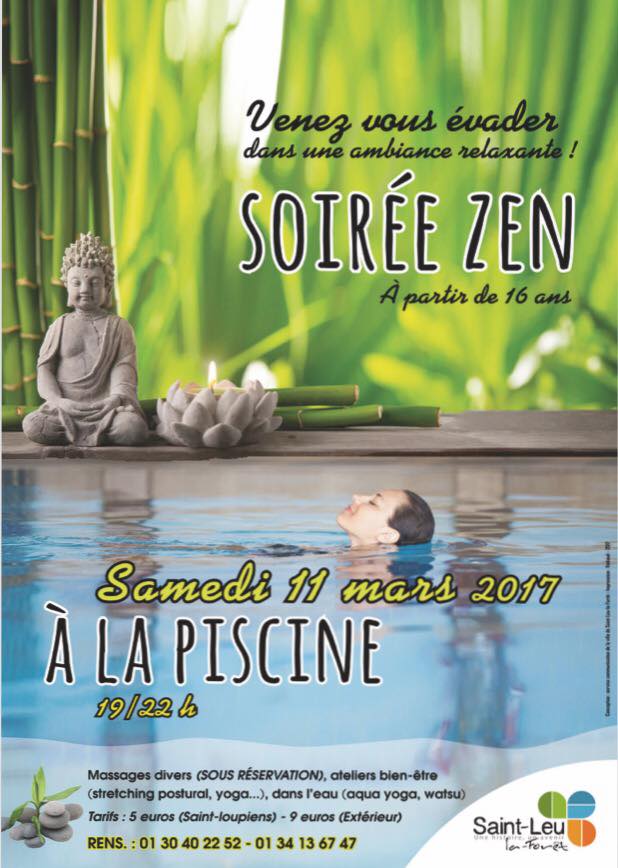 Soirée Zen à la piscine de Saint-leu-la-Forêt -11 mars 2017 