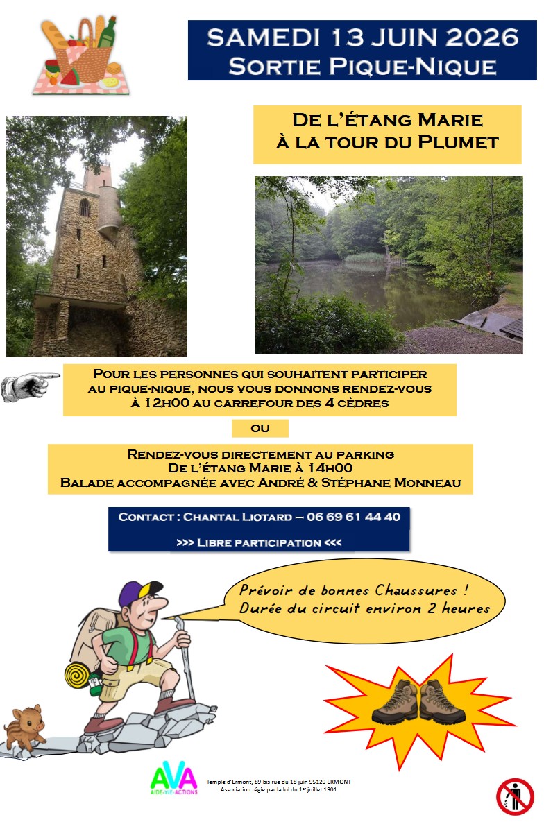 Sortie Pique-nique - 13 juin 2026