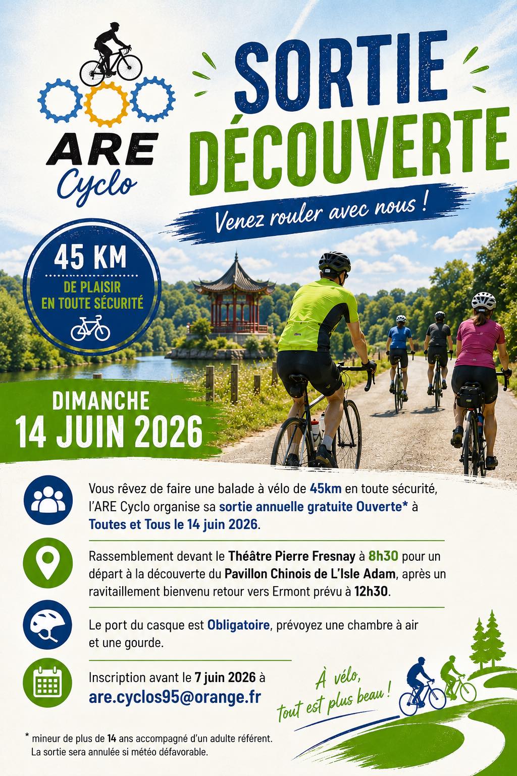 Sortie d&eacute;couverte - ARE - Ermont - 2026