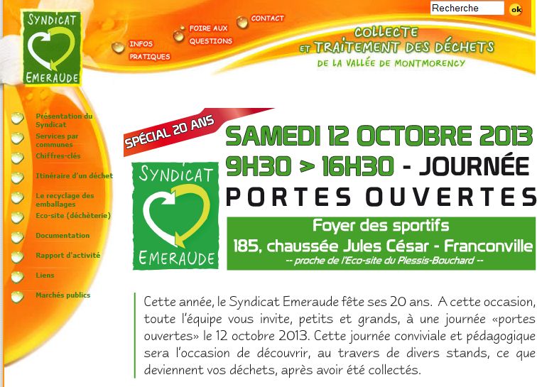 site internet SYNDICAT EMERAUDE