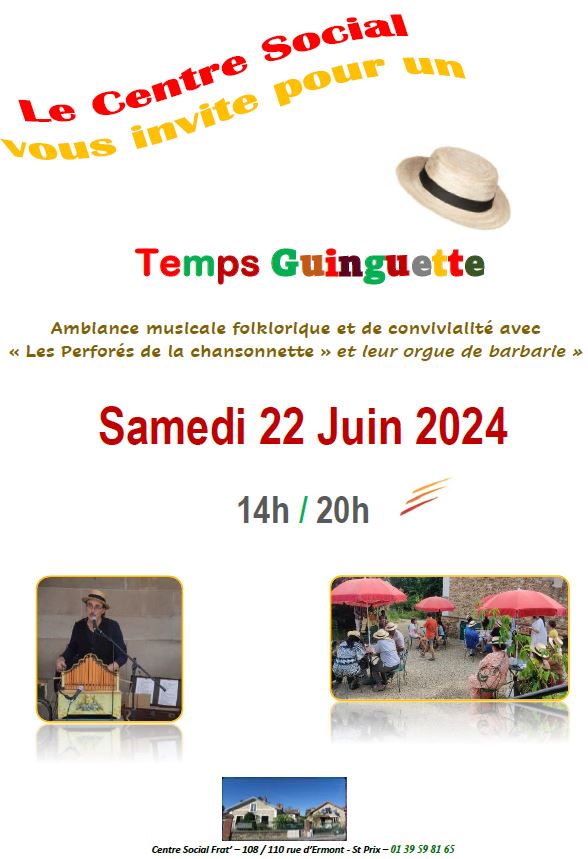 Temps Guinguette - Saint-Prix le 22 juin 2024